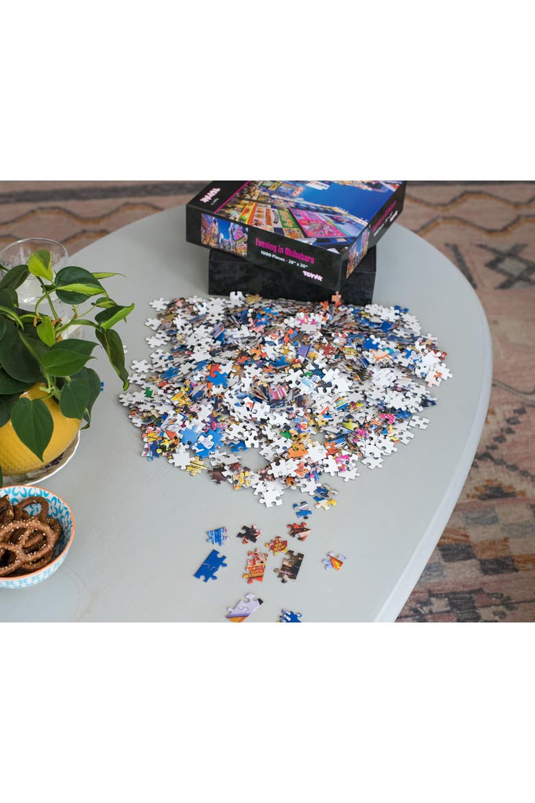 Evening In Akihabara Japan Puzzle For Adults And Kids | 1000 Piece Jigsaw Puzzle, Alternate, color, Blue