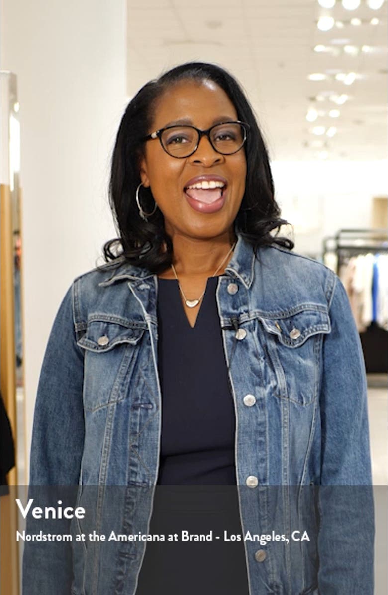 Embroidered Side Seam Capri Skinny Jeans, sales video thumbnail