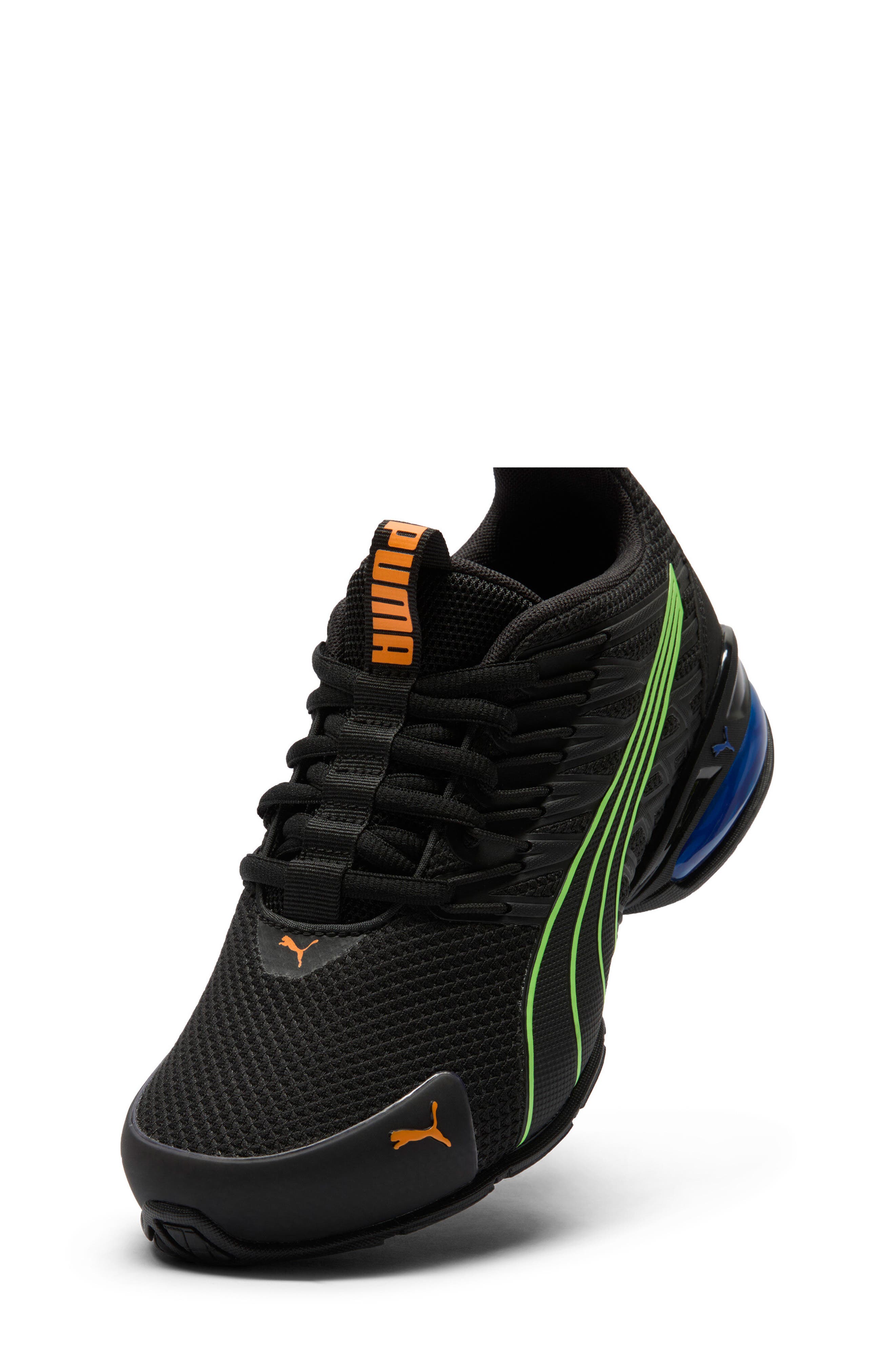 PUMA Kids' Voltaic Evo Sneaker, Alternate, color, Puma Black/ Green Glare