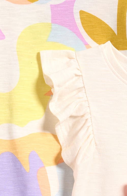 Next Kids' Assorted 3-pack Cotton Ruffle Tanks In Yellow