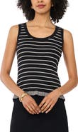 Vince Camuto Stripe Cotton Rib Tank