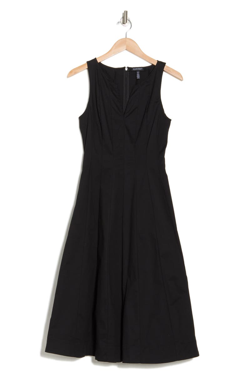 Ellen Tracy Stretch Cotton Fit & Flare Dress, Alternate, color, 