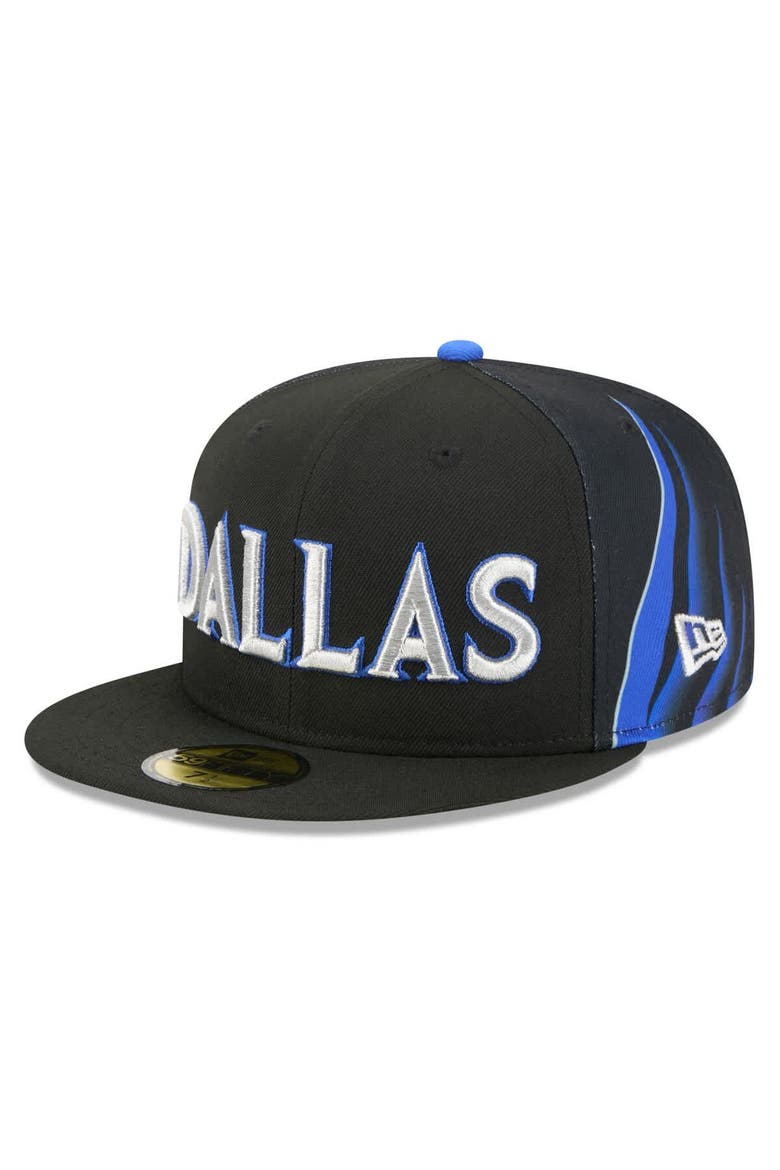Men's New Era Black Dallas Mavericks 2025/26 City Edition 59FIFTY Fitted Hat, Alternate, color, Black