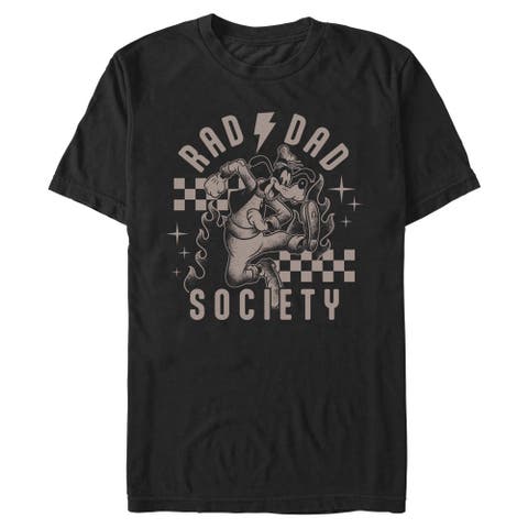 Men's Mickey & Friends Goofy Art Rad Dad Society  Graphic T-Shirt