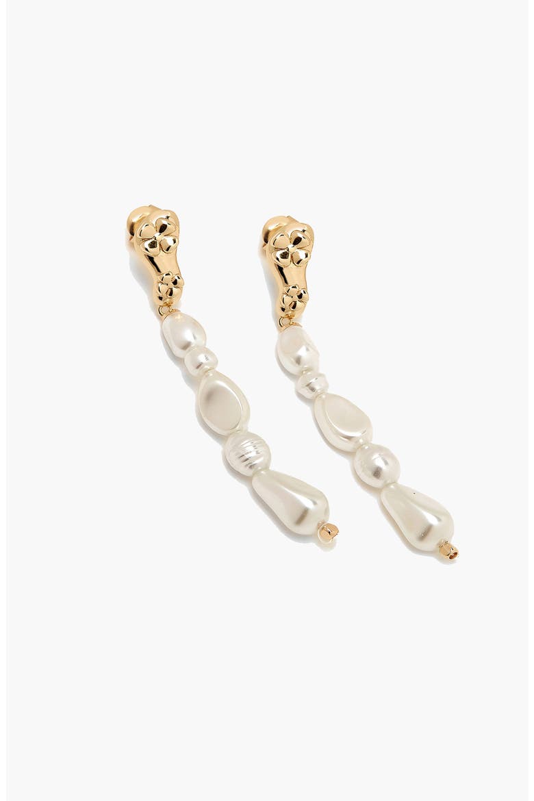 Pearl Eclo Drop Earrings in Gold, Main, color, Gold