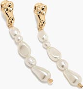 YOJ Pearl Eclo Drop Earrings in Gold