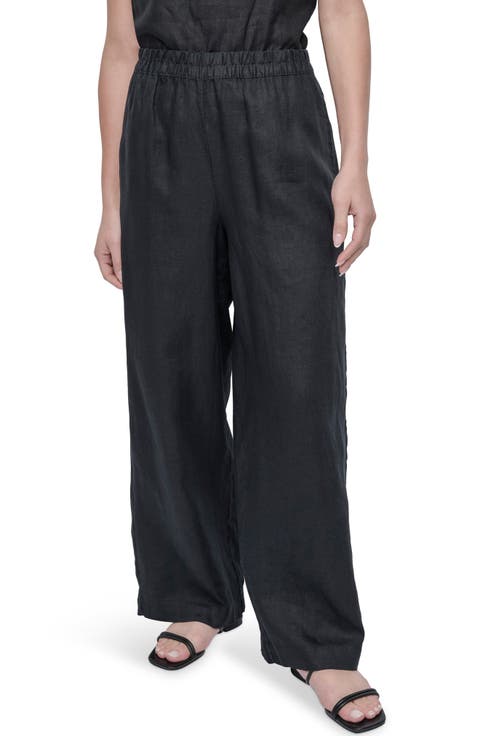 Wide Leg Linen Pants