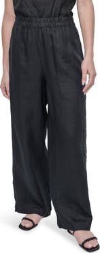 DKNY Wide Leg Linen Pants