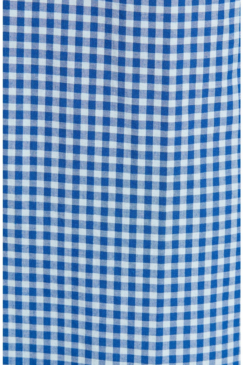 Gingham 19 Tailored Fit Button-Up Shirt, Alternate, color, NAVY