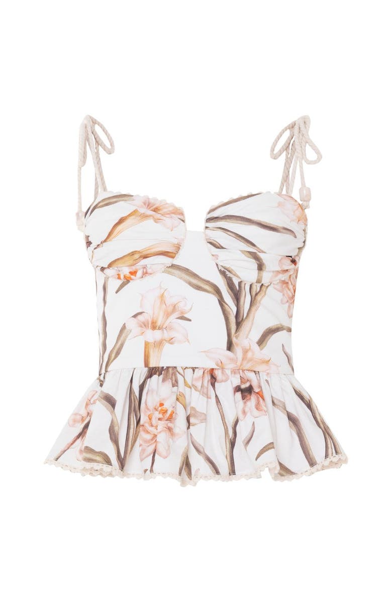 PatBO Botanic Retro Peplum Top, Main, color, 