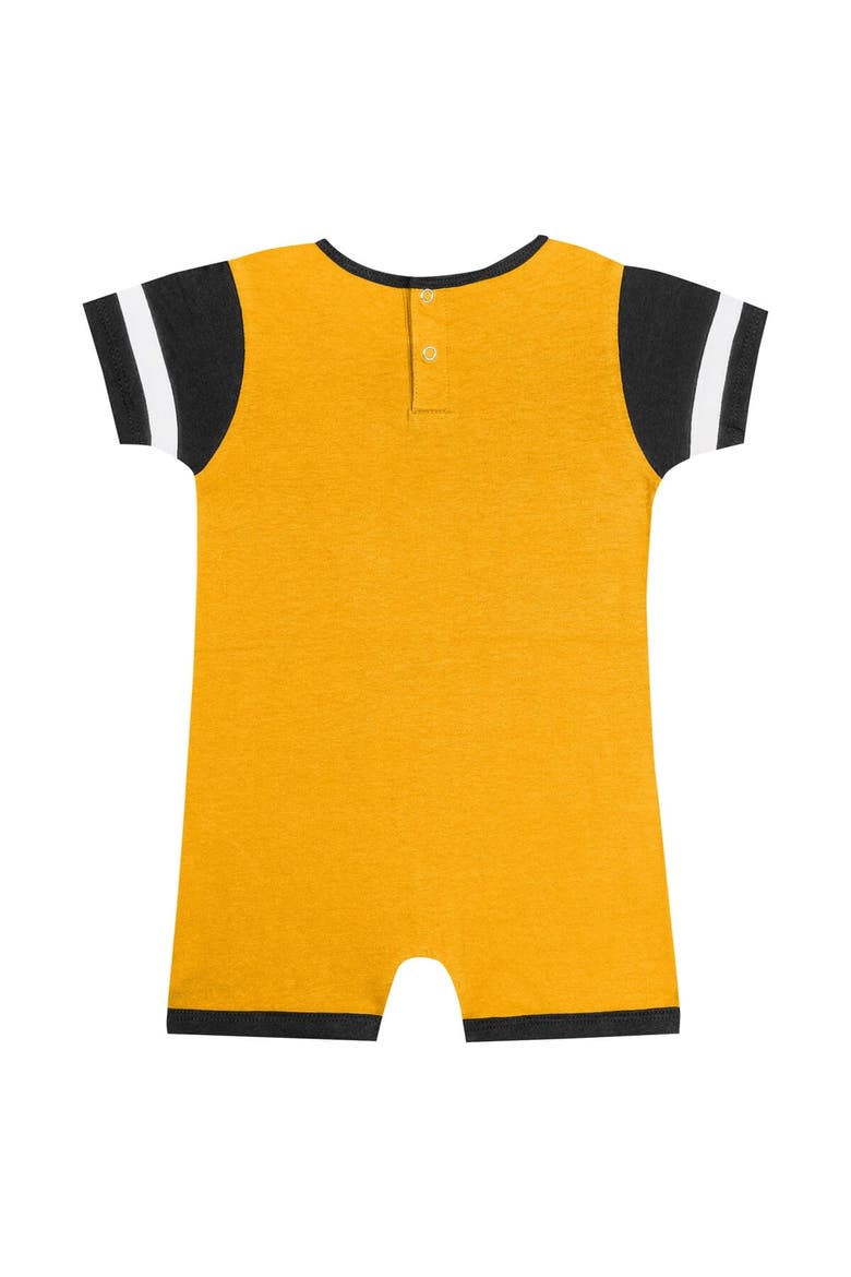 Infant Gold Pittsburgh Pirates Fast Pitch Romper, Alternate, color, Gold