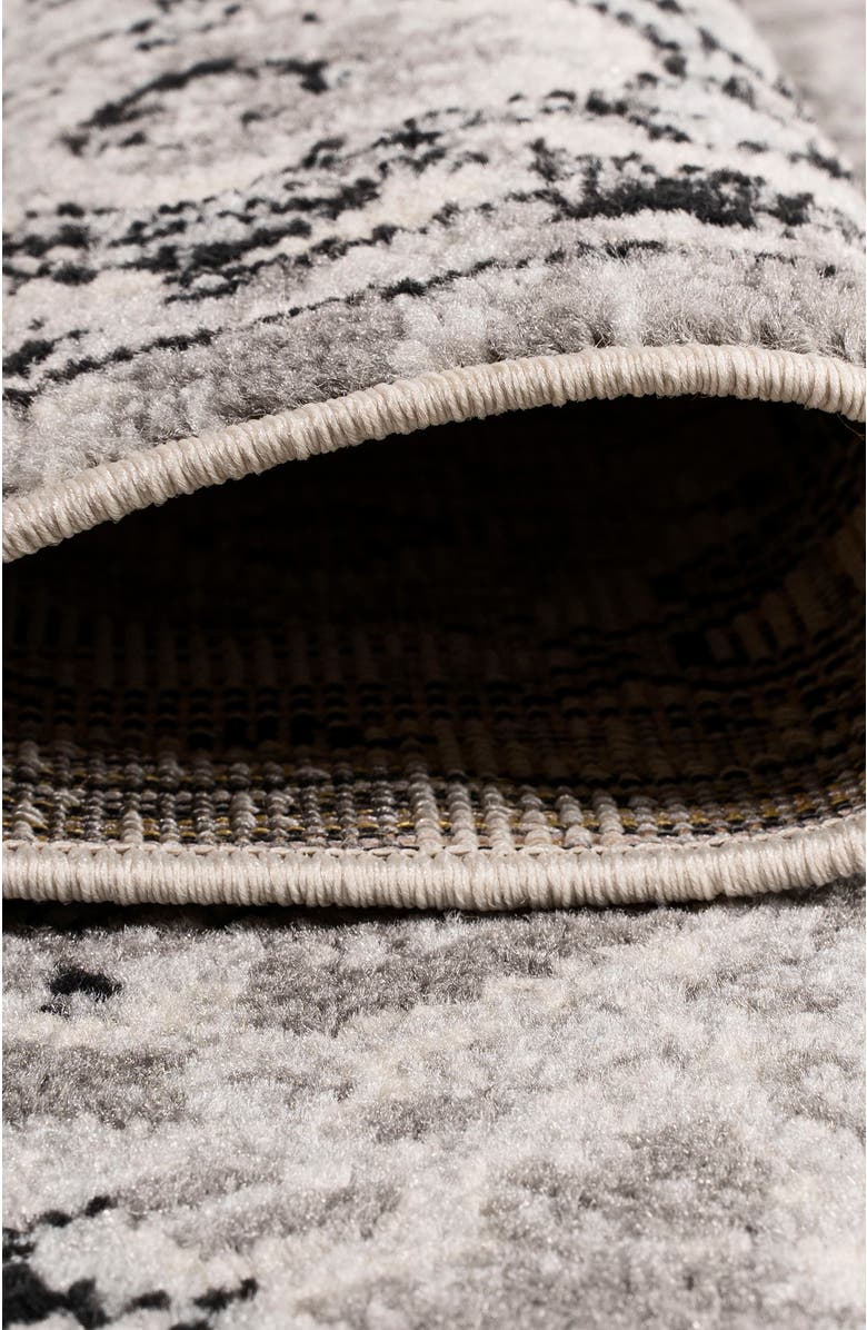 JONATHAN Y Denia Ornate Geometric Medallion Area Rug, Alternate, color, Dark Gray