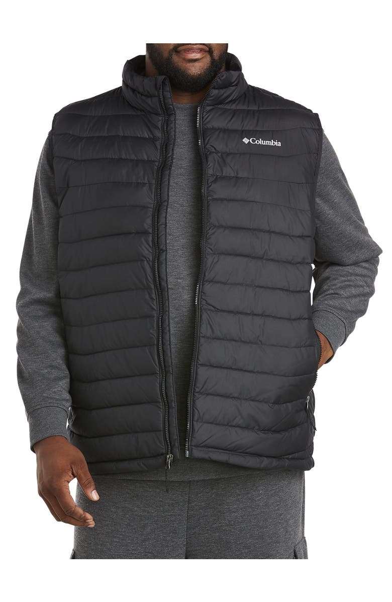 Columbia Big & Tall Powder Lite Quilted Vest, Main, color, Black