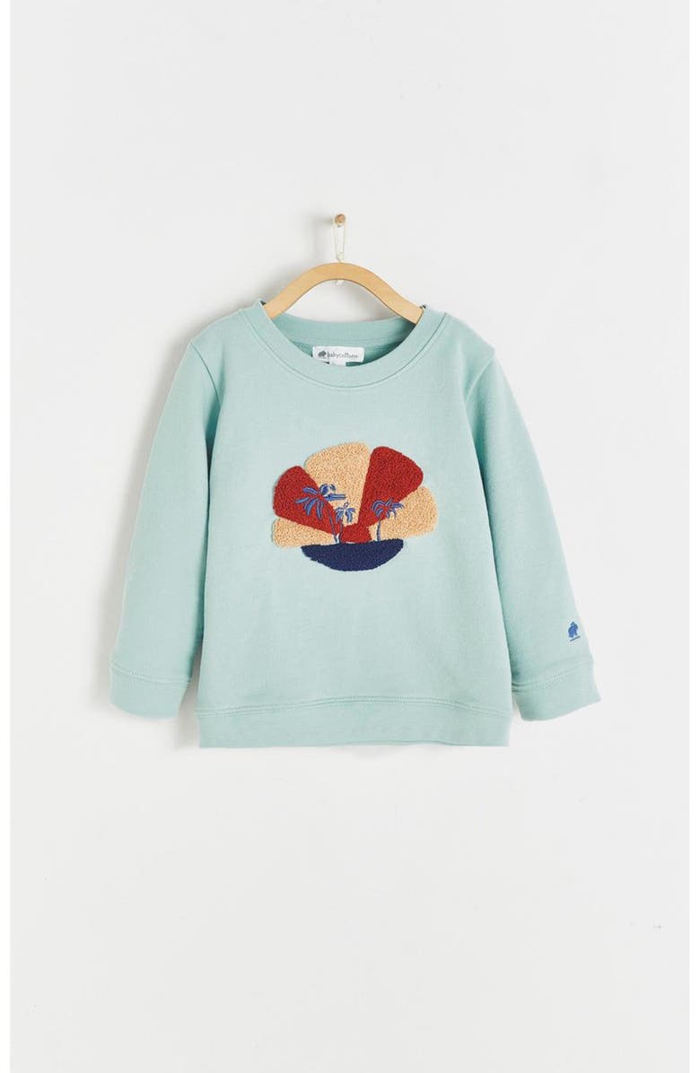 Babycottons Sunset Printed Sweatshirt for Toddler, Main, color, Green