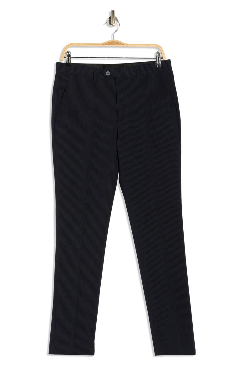 Striped Seersucker Suit Pants, Alternate, color, NAVY/BLACK