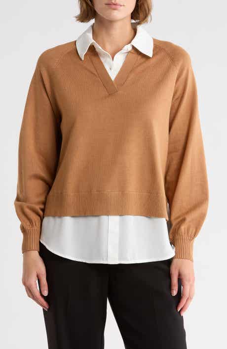 Adrianna Papell Mixed Media Sweater