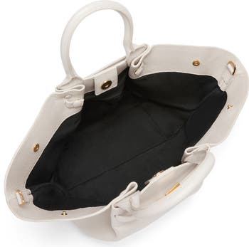 New York Leather East/West Midi Tote