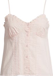 BP. Cotton Eyelet Pintuck Camisole