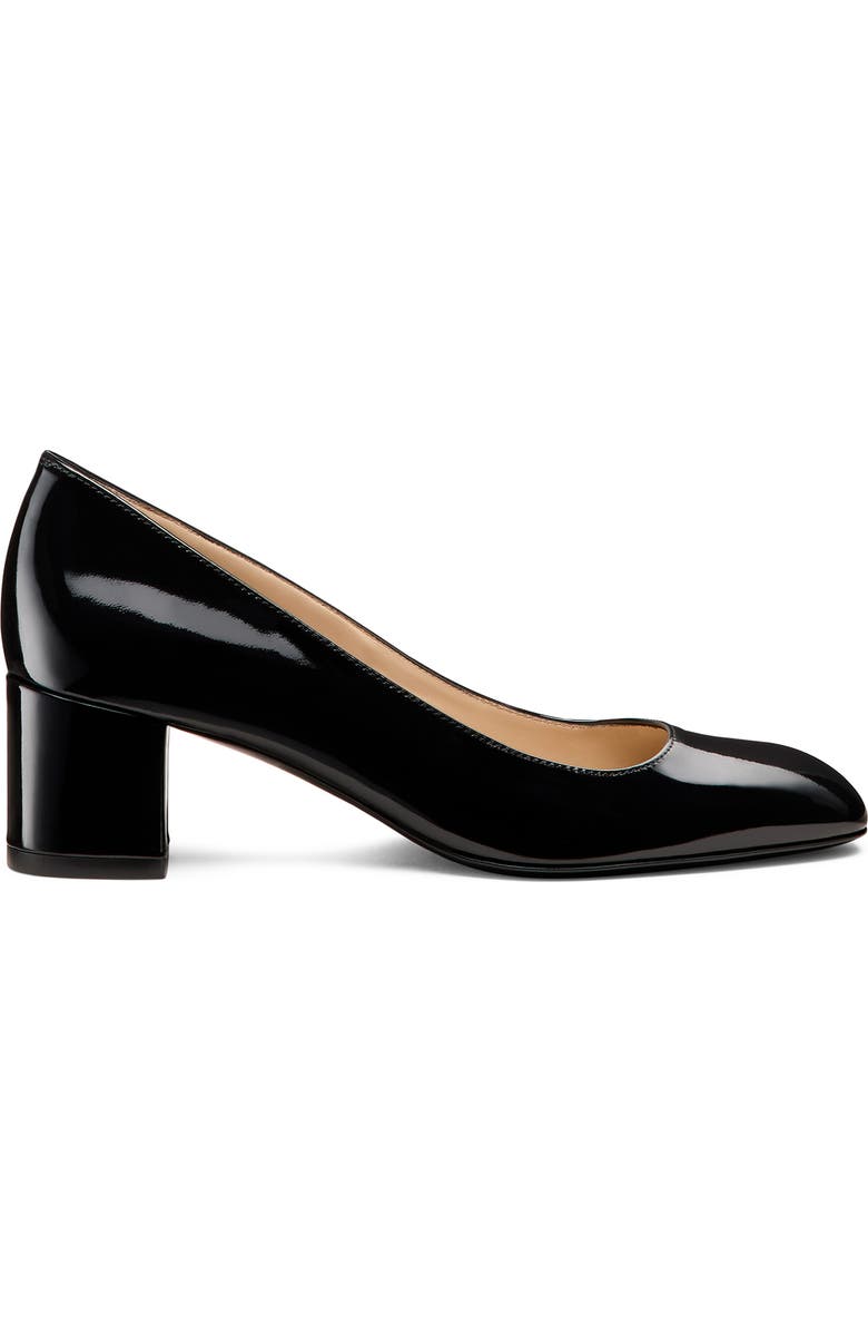 Stuart Weitzman Maeve Block Heel Pump, Alternate, color, Black