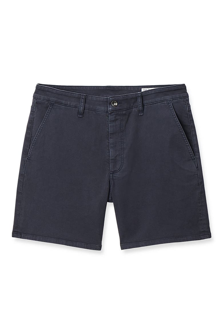Classic Aero Stretch Denim Shorts, Alternate, color, NAVY