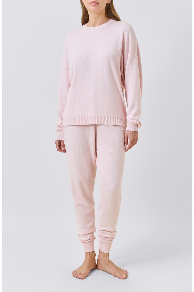 Cotton & Cashmere Crewneck Sweater, Main, color, PAPINELLE PINK