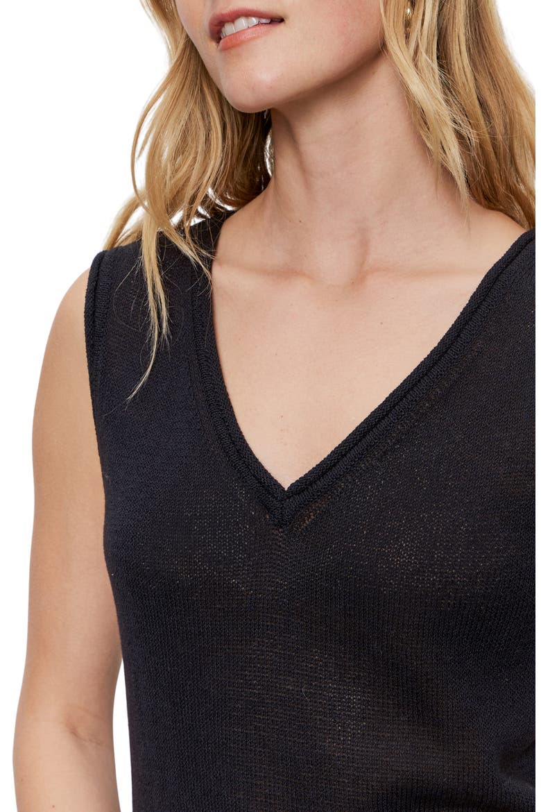Stripe Sweater Tank, Alternate, color, BLACK
