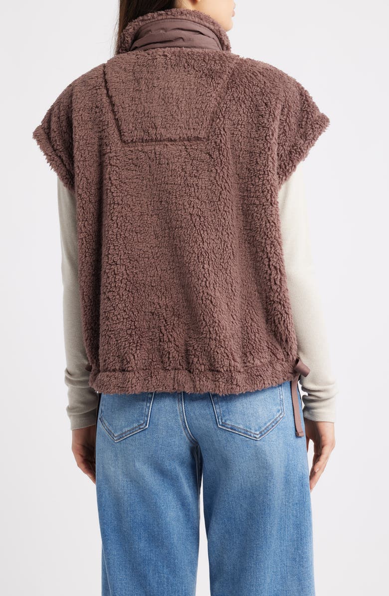 Thread & Supply Wubby High Pile Fleece Vest, Alternate, color, Peppercorn