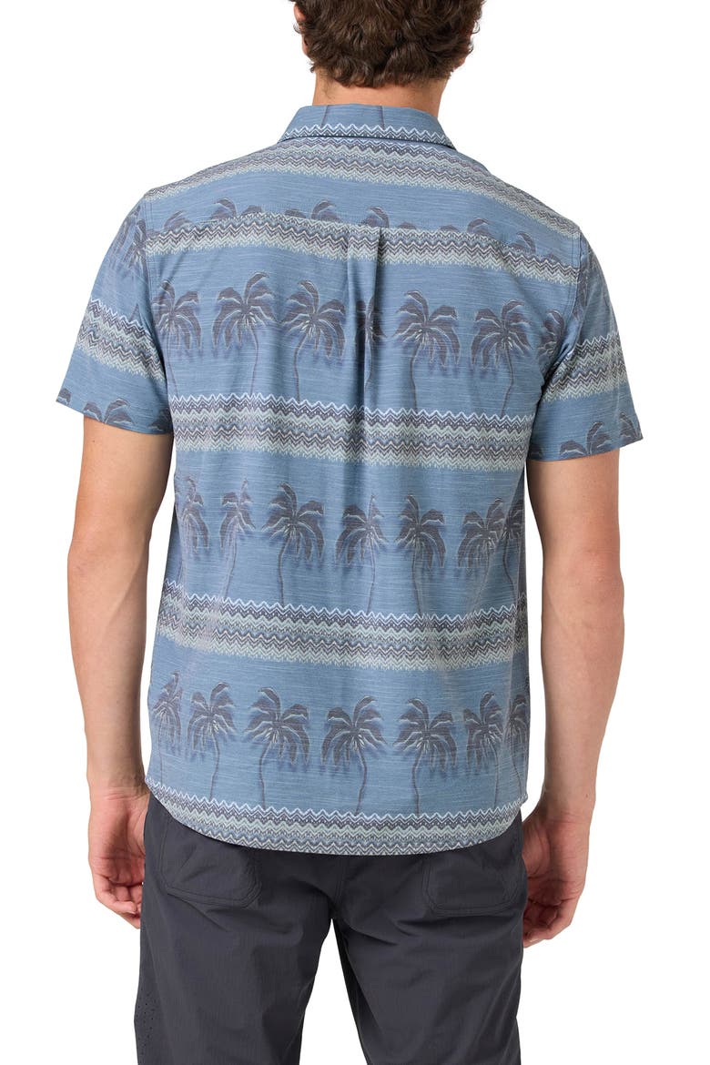 UPF Slub Standard Short Sleeve Performance Button-Up Shirt, Alternate, color, MIDNIGHT NAVY