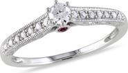 Julianna B. Diamond & Pink Sapphire Accent Engagement Ring 14k