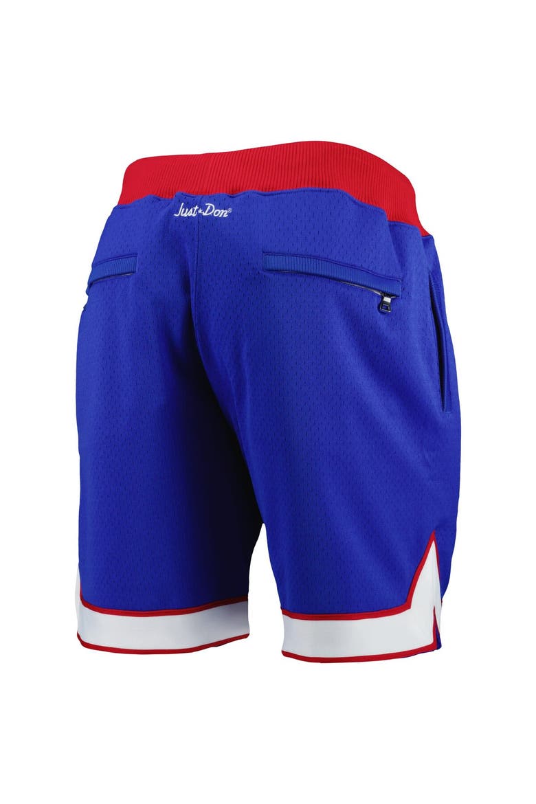 Men's Mitchell & Ness Royal Buffalo Bills 35th Anniversary Just Don Throwback Shorts, Alternate, color, Royal