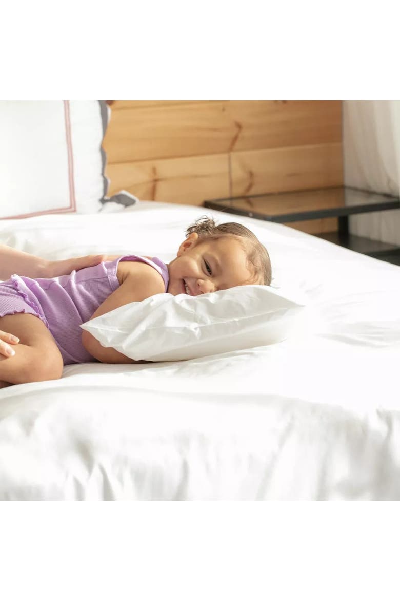Cozy Toddler Pillow with Pillowcase Set, Alternate, color, White