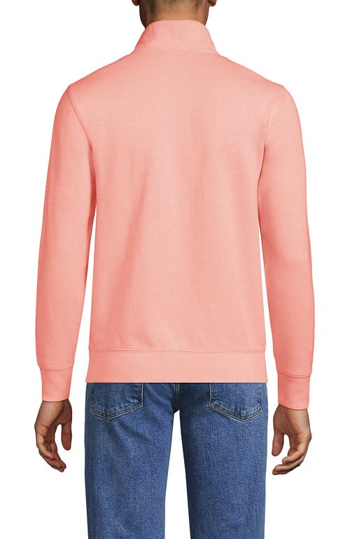 LANDS' END LANDS' END BEDFORD RIB QUARTER ZIP SWEATER