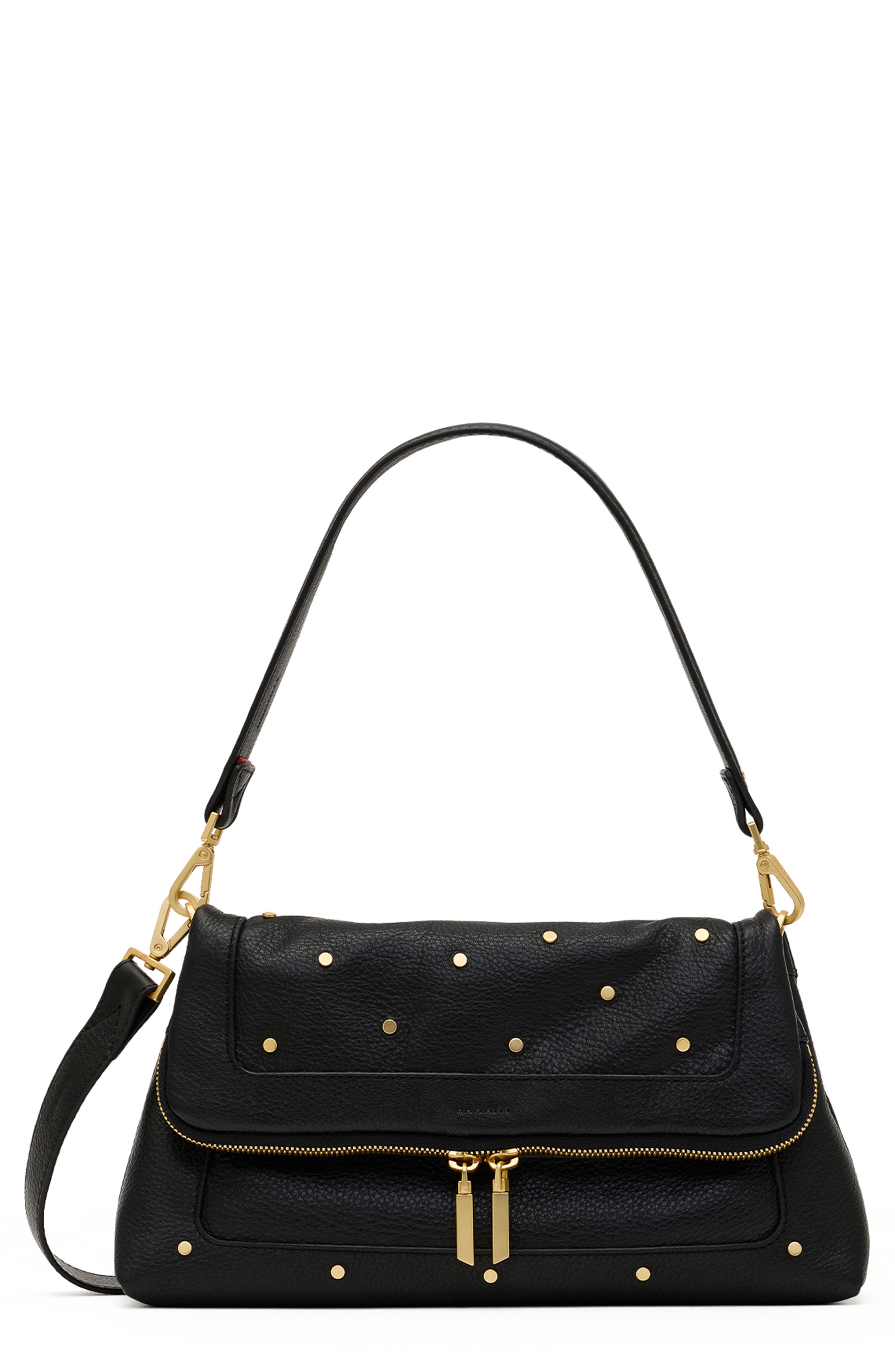 Beverly Medium Leather Shoulder Bag, Main, color, STARLIGHT/ BRUSHED GOLD