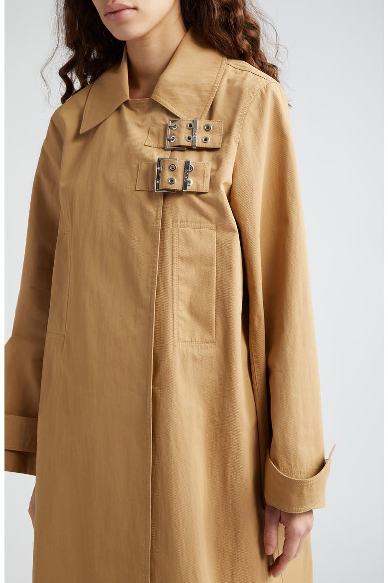 Organic Cotton Blend Twill Coat, Alternate, color, TIGERS EYE