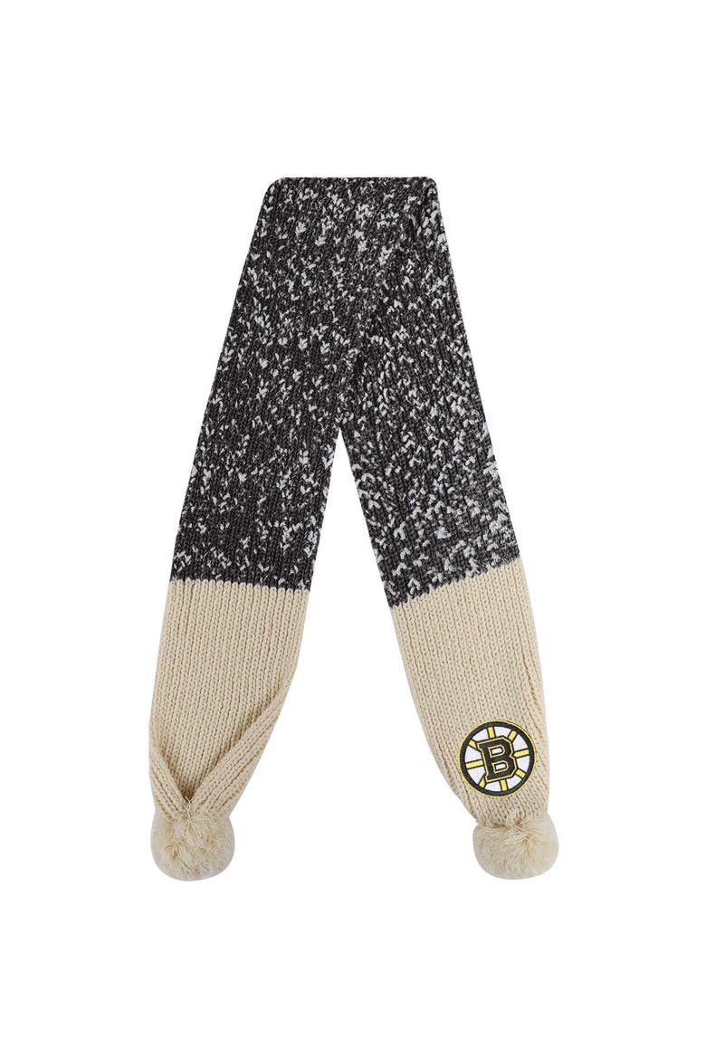 Boston Bruins Confetti Scarf with Pom, Alternate, color, Black