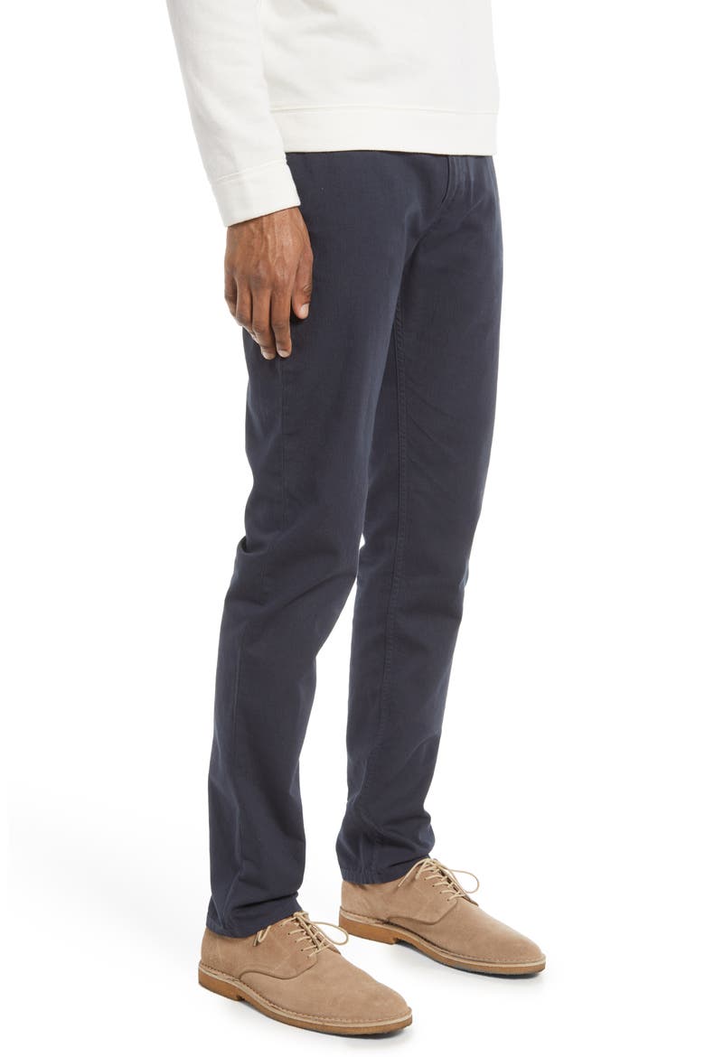 Cotton & Linen Blend Pants, Alternate, color, CARBON BLUE