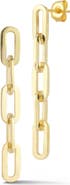 CHLOE AND MADISON 5-Link Chain Linear Drop Earrings