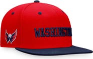FANATICS Men's Fanatics Branded Red/Navy Washington Capitals Heritage City Two-Tone Snapback Hat