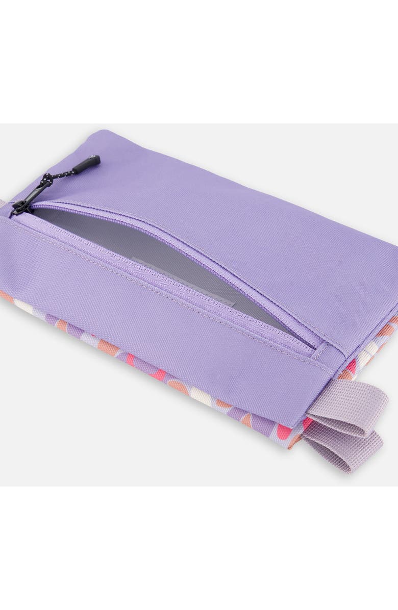Deux par Deux Double Pencil Case Cat, Alternate, color, Lilac