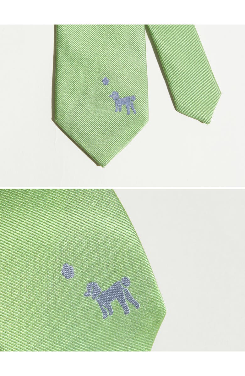 Lost Pattern Silk Tie, Alternate, color, Green