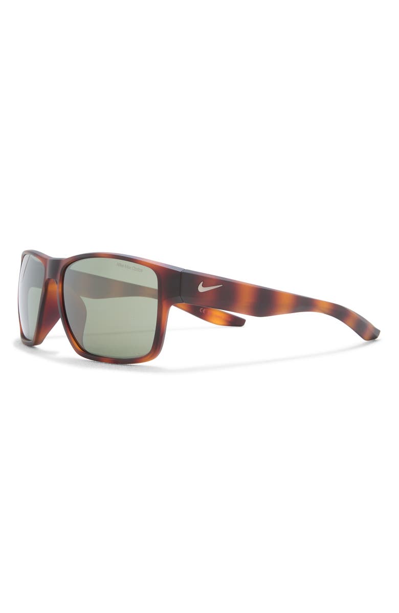 Nike Essential Venture 59mm Square Sunglasses, Alternate, color, Matte Tortoise Green Gunmetal