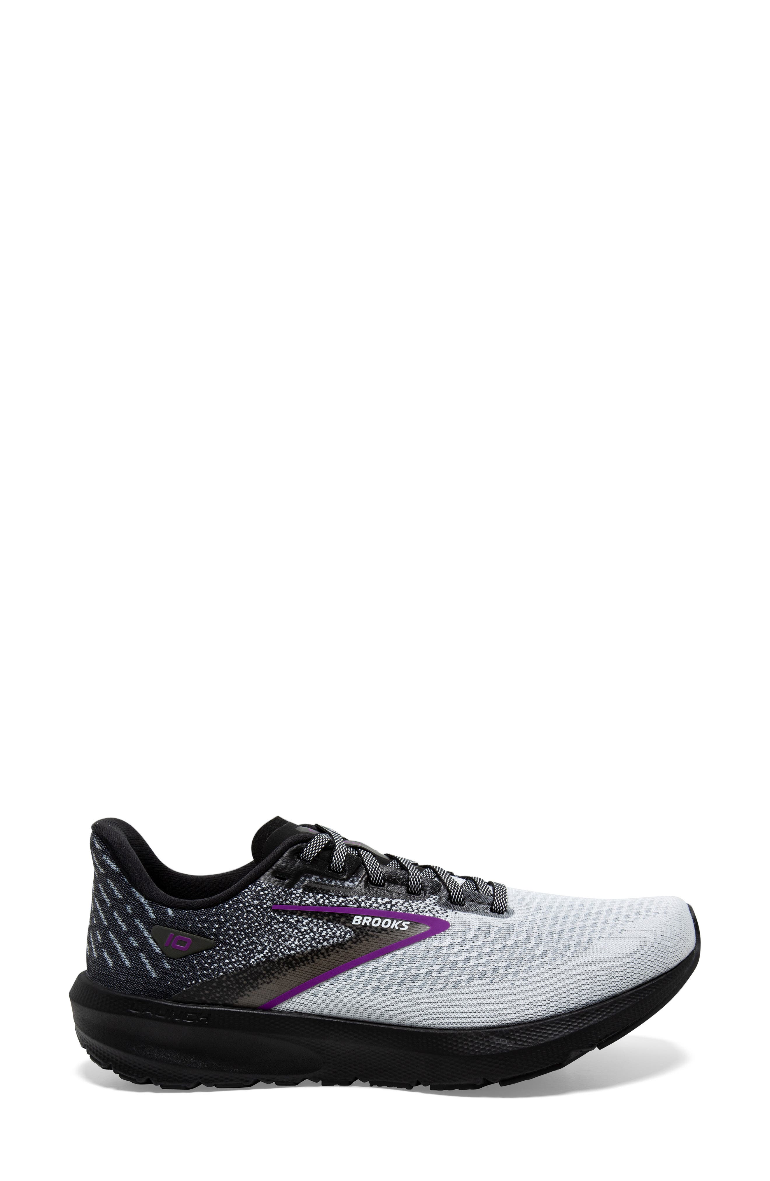 Launch 10 Running Shoe, Alternate, color, BLACK/ WHITE/ VIOLET