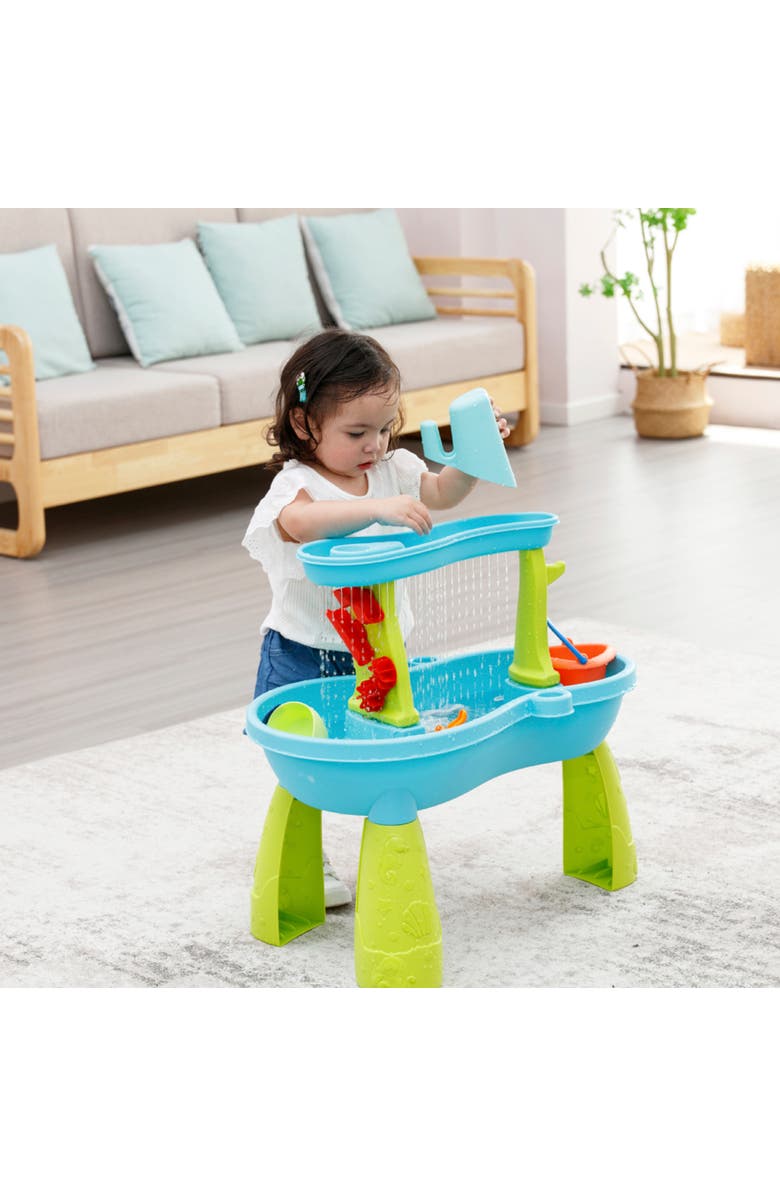 Trimate Toddler Sensory Sand and Water 2 Tier Table, Alternate, color, Multicolored