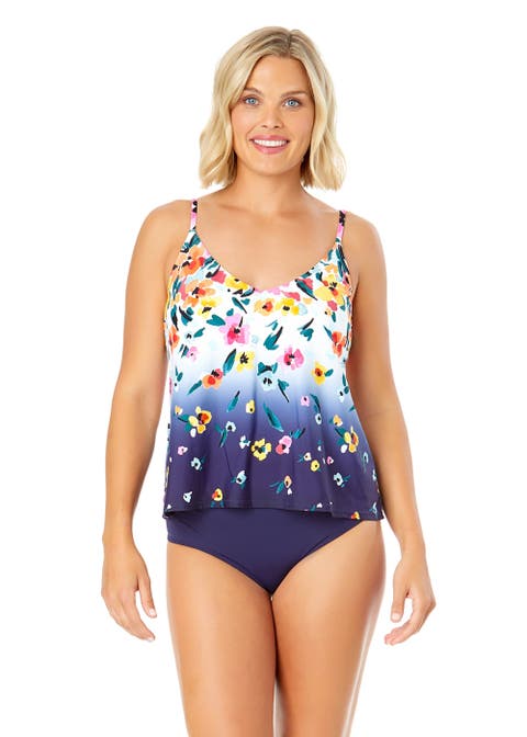 Women's Riviera Floral Easy Triangle Tankini Swim Top