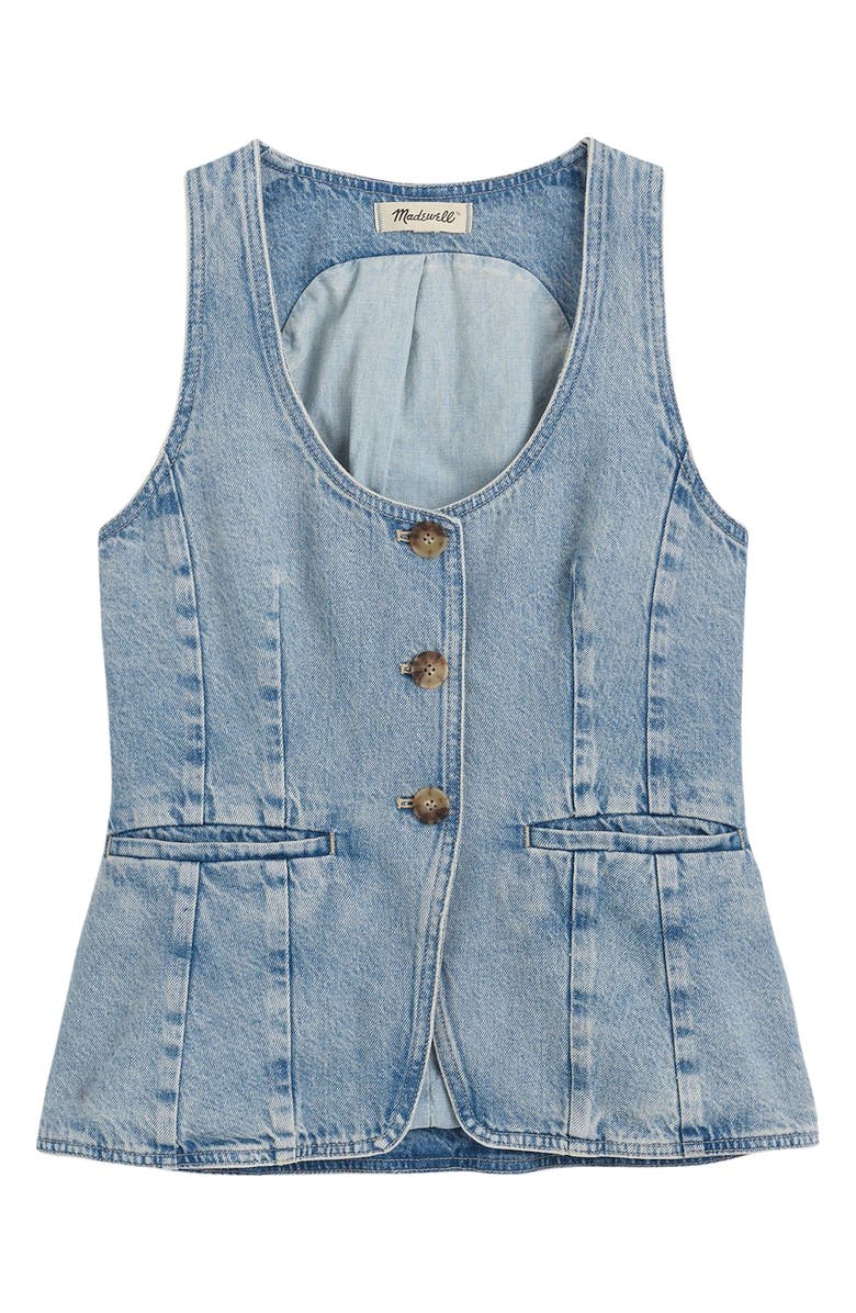 Madewell Denim Vest, Alternate, color, Edmonson Wash