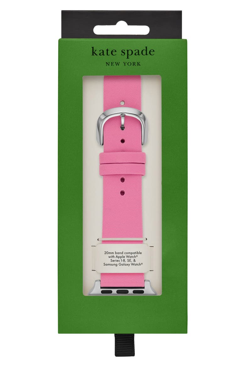 nylon 20mm Apple Watch® watchband, Alternate, color, PINK