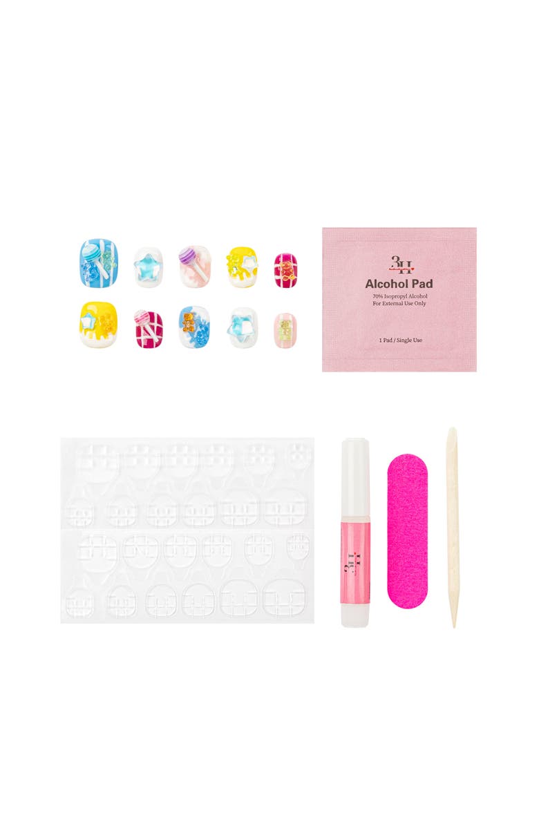 3H Nails Candy Coat Luxury Hand Made Press on Nails, Alternate, color, Candy Coat