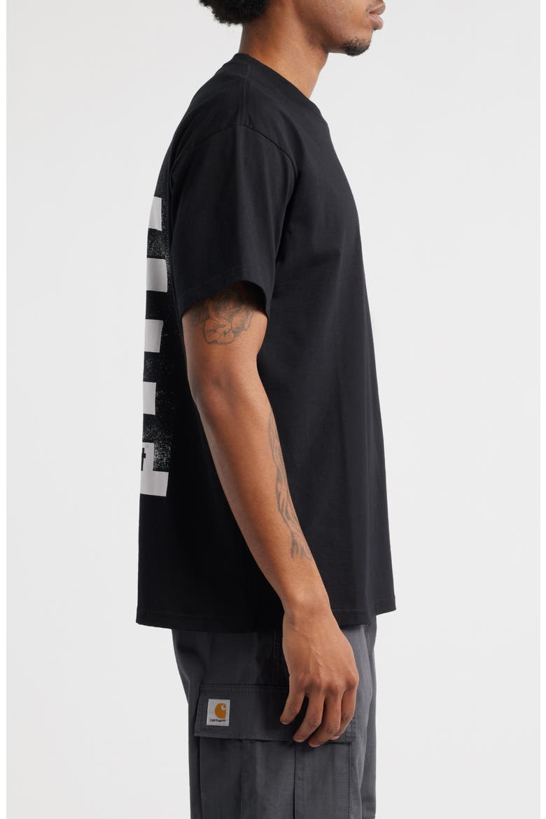 Archive Lines Organic Cotton Graphic T-Shirt, Alternate, color, BLACK