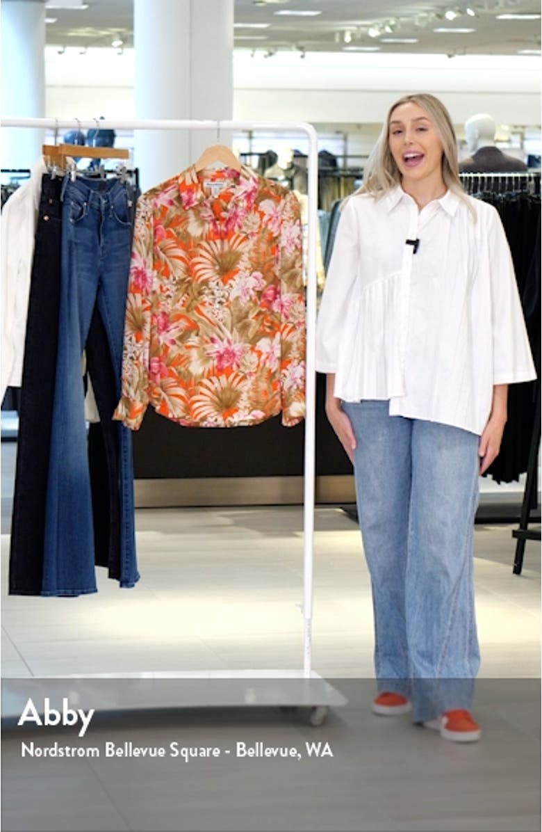 Paradise Perfect Floral Silk Shirt, sales video thumbnail