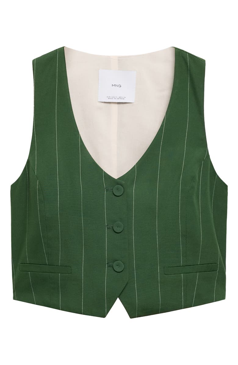 MANGO Pinstripe Suit Vest, Alternate, color, 